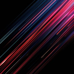 Wall Mural - a black background with red and blue lines