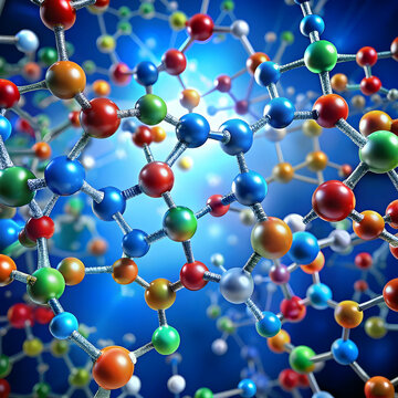 background with peptides