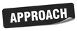 © B-design - approach sticker. approach label