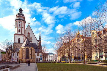 Wall Mural - The Thomaskirche of Leipzig