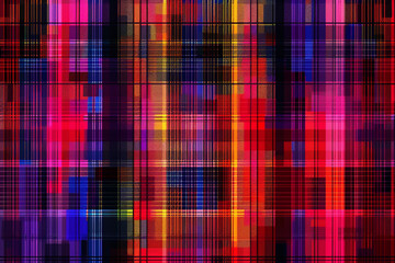 Wall Mural - Tartan plaid pattern, Seamless pattern, futuristic background  