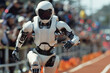 © Tohamina - the robot participates in sports competitions is in motion