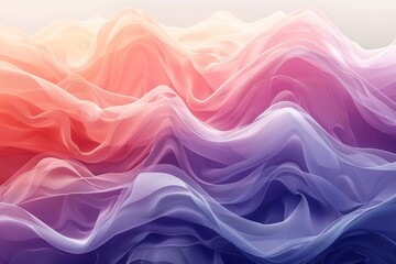 Soft, flowing wave patterns in a dreamy gradient