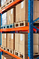 Poster - Retail warehouse as a central logistics distribution hub for efficient operations