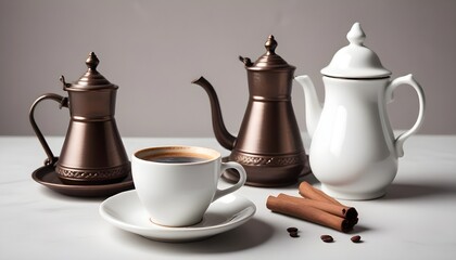 Turkish Coffee on a white background