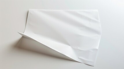 Poster - A folded piece of paper on top of a table, suitable for business and education concepts