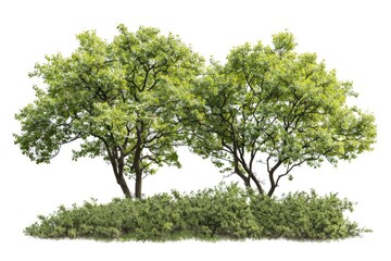 Aufkleber - Group of trees standing in grass. Suitable for nature and outdoor themed designs