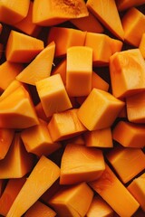 Poster - Freshly cut carrots ready for cooking. Perfect for food recipes