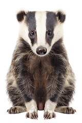 Aufkleber - Close up of a small animal on a white background, suitable for various design projects