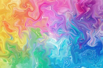 Poster - Abstract multicolored swirls background, suitable for various design projects