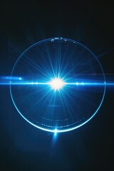 Aufkleber - A clock with a bright light shining from it, perfect for concepts of time management and productivity