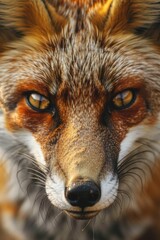 Aufkleber - Close up of a red fox's face, perfect for wildlife designs