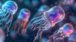 © Bundi - The protozoa or unicellular organism in 3D is transparent and colorful