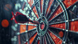 © Prasanth - Close-up of a dart hitting the bullseye on a dartboard, showcasing accuracy and precision.