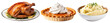 © Rawpixel.com - Thanksgiving foods png element set on transparent background