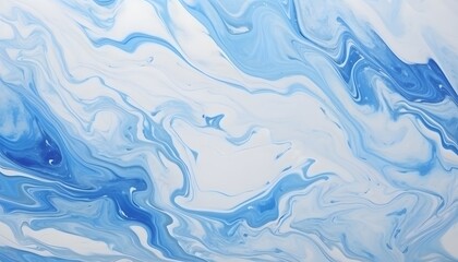 Sticker - White and blue marble background