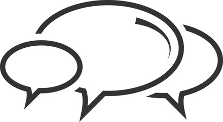 Poster - talk bubble speech icon. blank empty bubbles vector design elements. chat on line symbol template. d