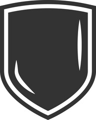 Poster - Shield icon vector. Safe and protect logo.