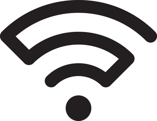 Poster - Wi Fi symbol signal connection. Vector wireless internet technology sign. Wifi network communication icon.