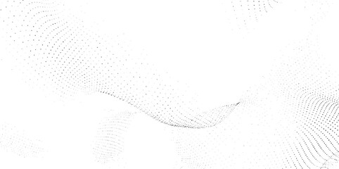 Poster - Wave line dot texture background. EPS Vector design. 