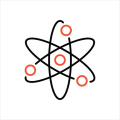 Atom  Icon editable stock vector icon