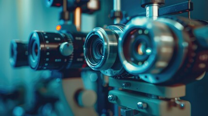 Poster - Close up of various camera equipment. Ideal for photography websites