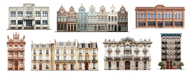 Sticker - Vintage architecture building png on transparent background