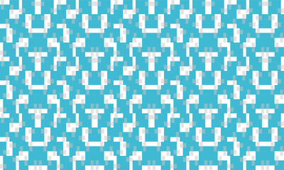 green, blue, green blue stair step of rectangular block repeat pattern, replete image, design for fa