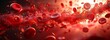 © Rana - Blood cell red 3d background vein flow platelet wave cancer medicine artery abstract. Red cell hemoglobin blood donate anemia isolated plasma leukemia donor vascular system anatomy hemophilia vessels