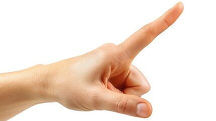 Aufkleber - A person's hand pointing at something, suitable for business concepts