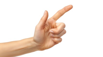 Poster - Person's hand making a peace sign gesture, suitable for various concepts