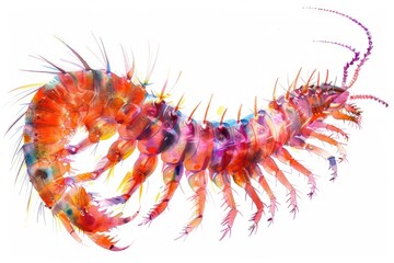 Poster - Close up of a shrimp, suitable for food or marine life concepts