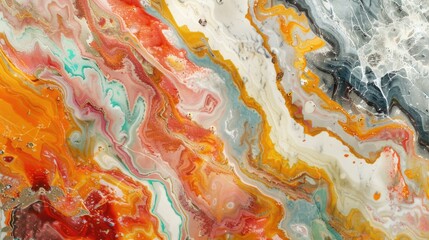 Aufkleber - Close up view of painting in vibrant colors, suitable for artistic backgrounds
