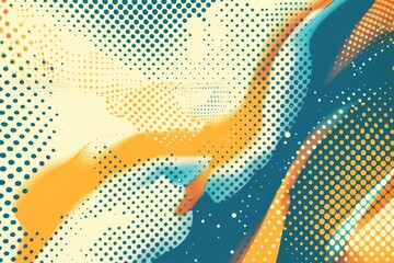 Poster - Close up of a vibrant and abstract painting, perfect for art and design projects