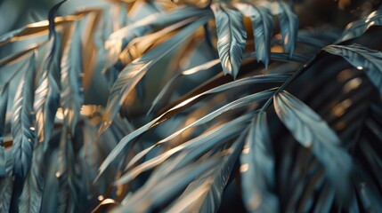 Aufkleber - Close up of a plant with vibrant green leaves. Ideal for nature and botanical themes