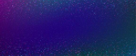 Poster - purple abstract pixel texture bg video screen. tv pattern background with square noise effect. futur