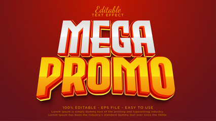 Aufkleber - Mega promo sale text banner. Discount sale text headline
