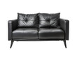 © Zohaib zahid  - Black sofa isolated on white background or transparent background, Ai generative