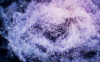 Wall Mural - fantastic dense flowing particles background, 3d rendering.