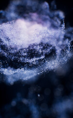 Wall Mural - fantastic dense flowing particles background, 3d rendering.