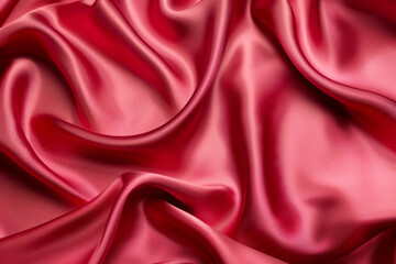Wall Mural - Abstract red silk background