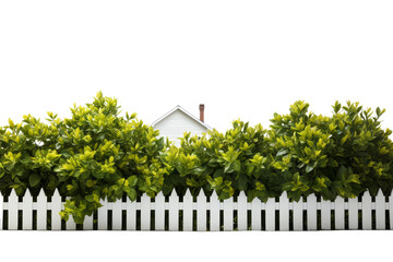 Poster - Lush Garden Bushes Isolated on Transparent Background, PNG, Cut Out.