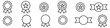 © thebeststocker - Awards line icons set on isolated background. Medal, winner prize icon in flat linear style. Vector EPS 10