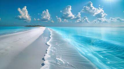 Wall Mural - Panoramic View of Exotic Beaches from Around the World, Celebrating Stunning Coastal Paradise