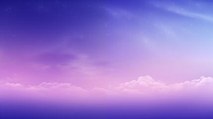 Poster - Starry Night Sky with Purple and Pink Hues