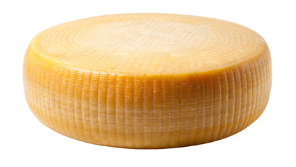 Isolated wheel cheese on a white background form a classic cheese