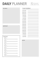  Amazing Daily Planner. 2024 Digital Planner page. Every day planner printable. 