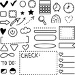 © jana - Set of hand drawn doodle elements for planner