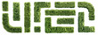 © schab - Set of hedge elements isolated on transparent background. Top view.  3D render.