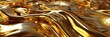© Nice Seven - Gold abstract background with liquid metal waves, golden liquid flow. Luxury wallpaper design. Gold abstract background with fluid gold elements. Golden texture for luxury product presentation.